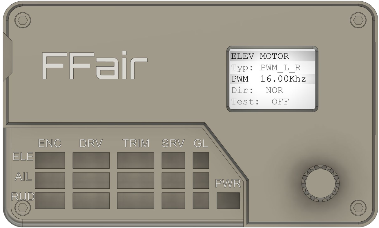 FFair_Force central control box schematic front panel